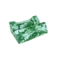 Porte savon "Neptune" teinté vert 